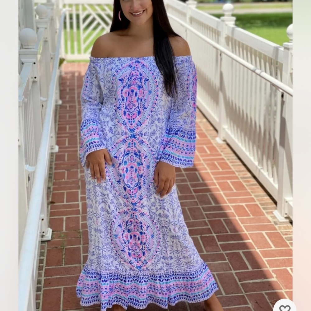 NWT Lilly Pulitzer large Abigale midi dress Sold out $228